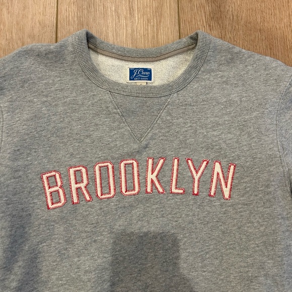 Jcrew French terry Brooklyn graphic sweatshirt Small Men’s - Picture 5 of 6